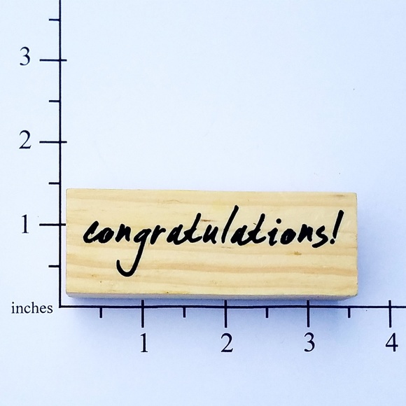 Other - 💐4/$16💐 congratulations! Stamp